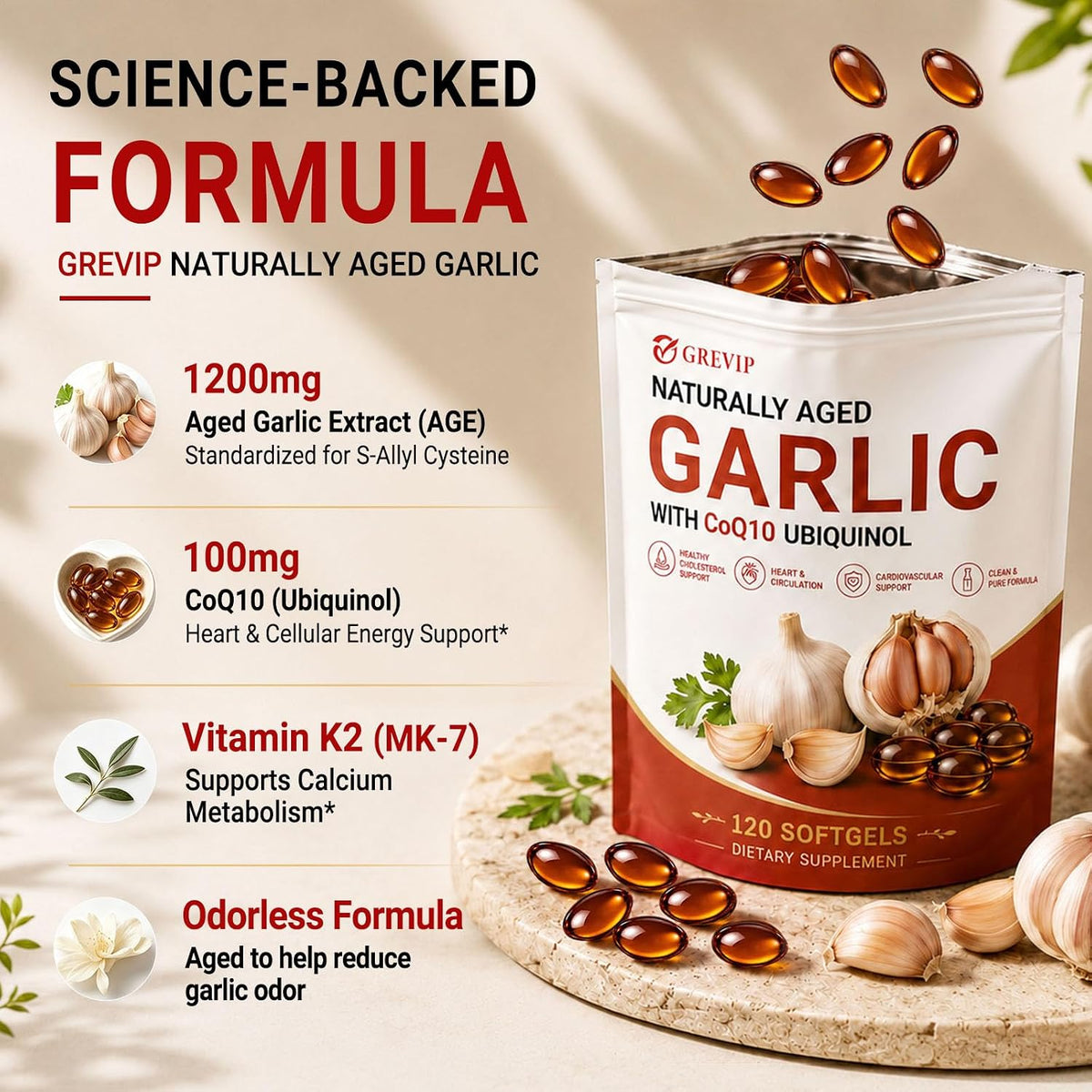 Resilia® Aged Odorless Garlic