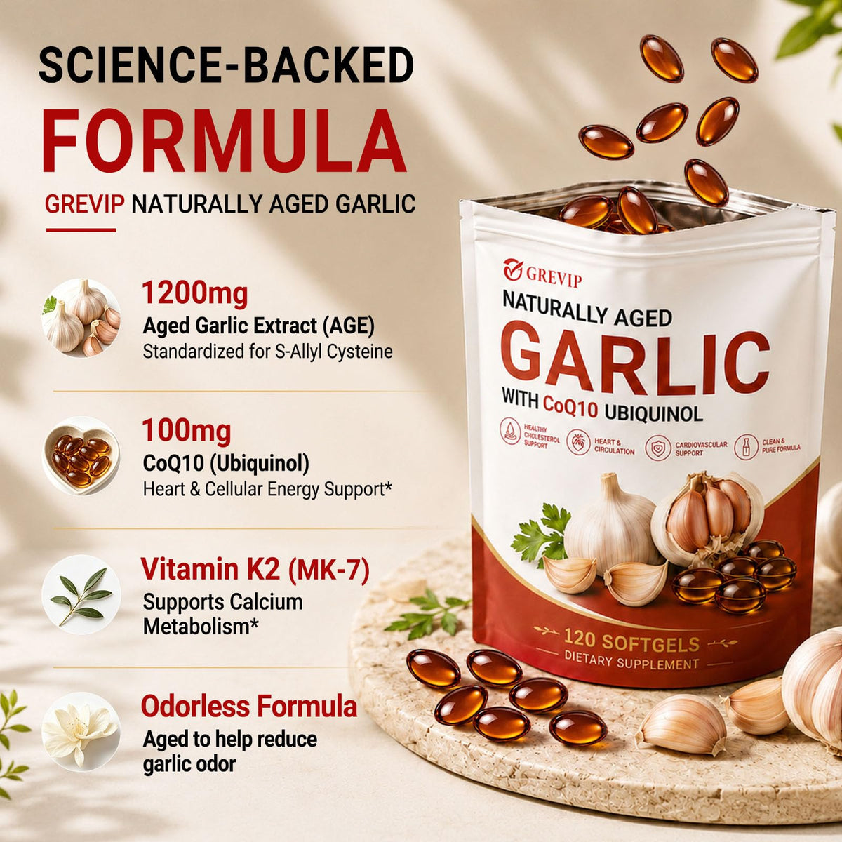 Resilia® Aged Odorless Garlic